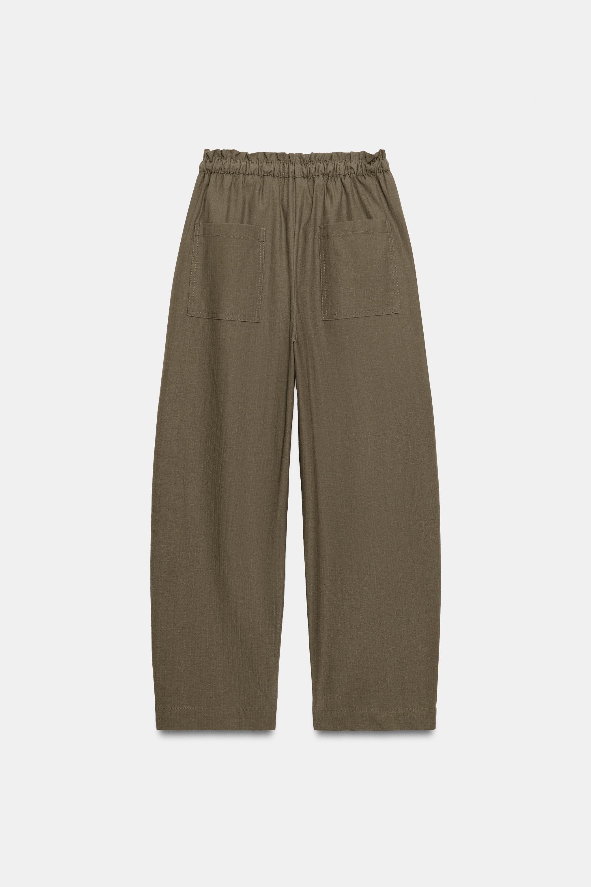 TAPERED PANTS WITH ELASTIC WAIST