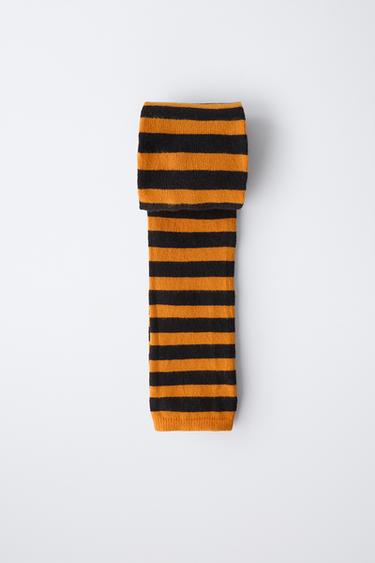 STRIPED TIGHTS - Orange by Zara - Image 3