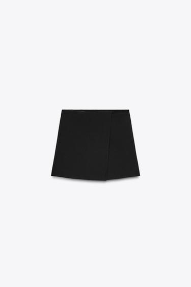 CROSSOVER SKORT - Black by Zara