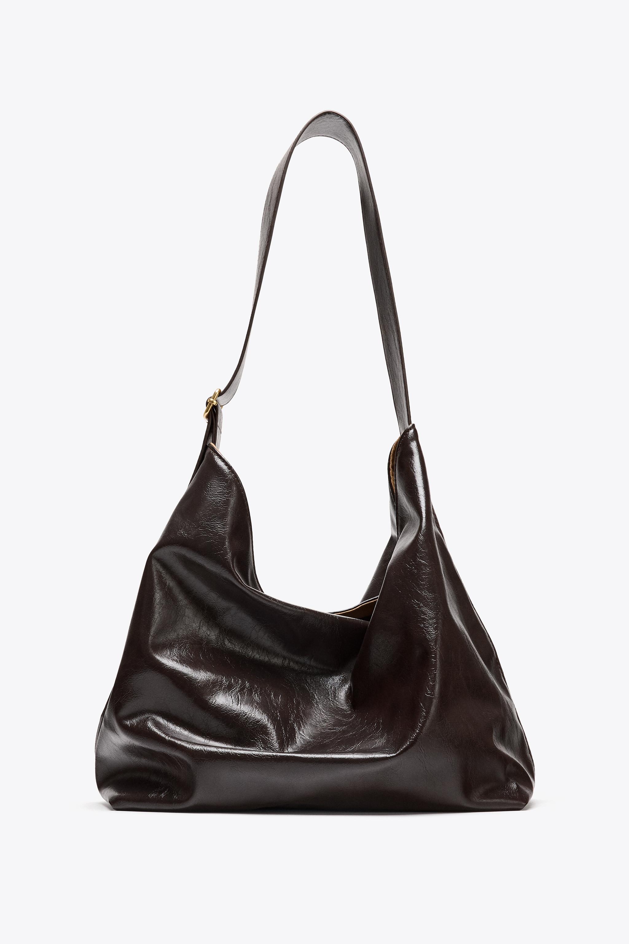 【ZARA】プレーンショッパーバッグ 3393/520/800 PLAIN TOTE BAG - Black | ZARA United States