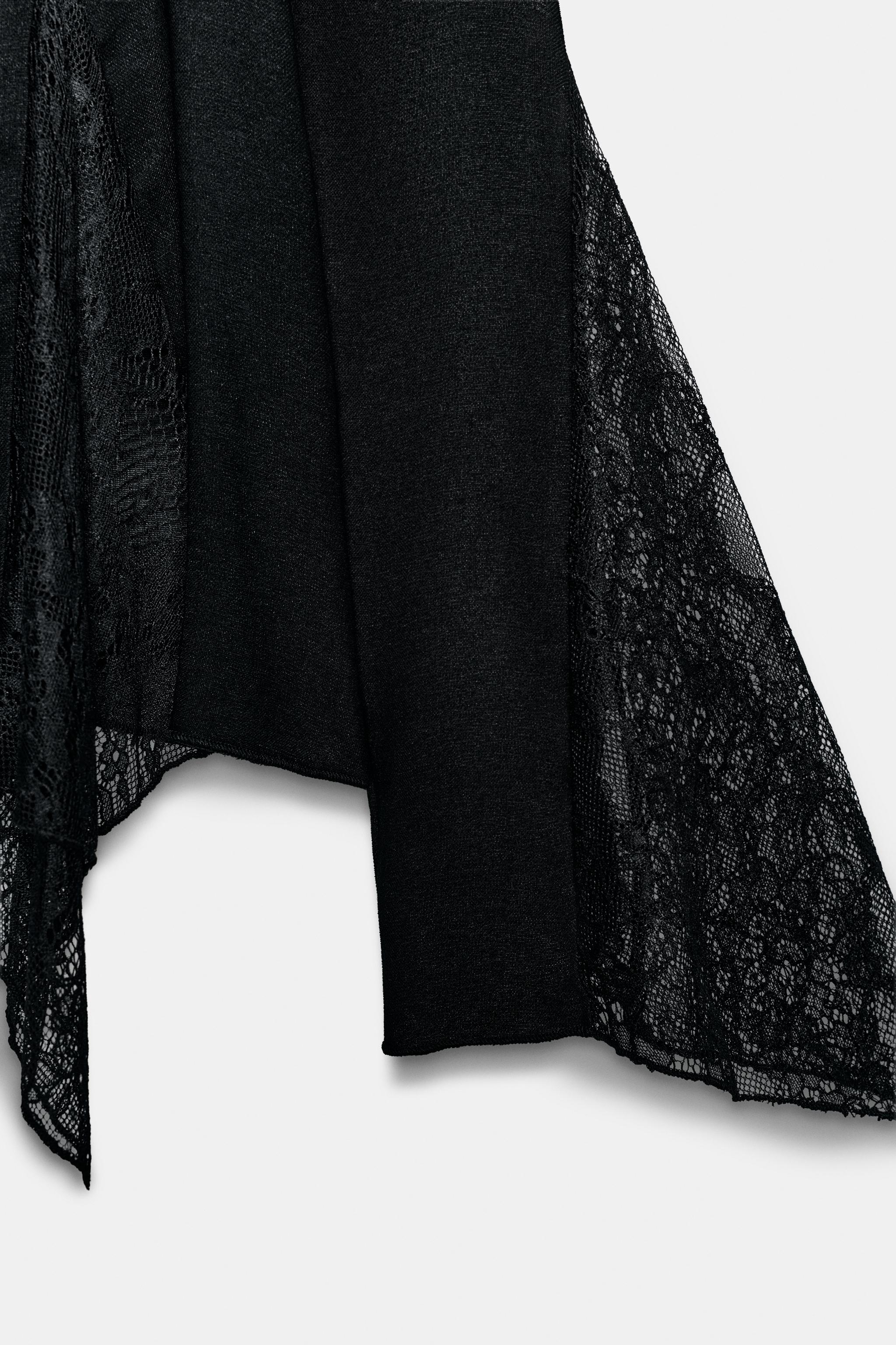 Zara DANTEL DETAYLI TOP görsel 8