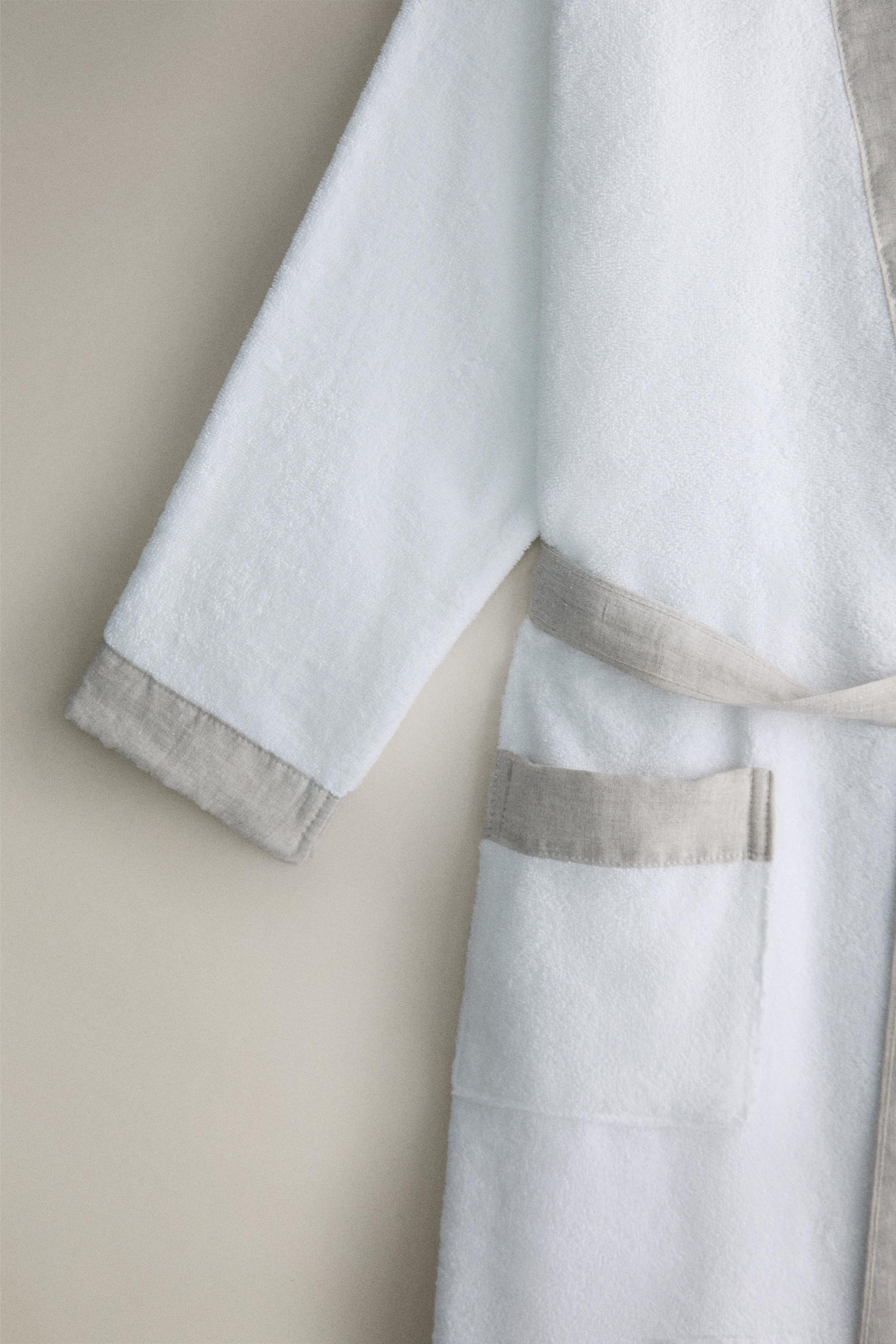 (420 GXM²) PEIGNOIR COTON LIN