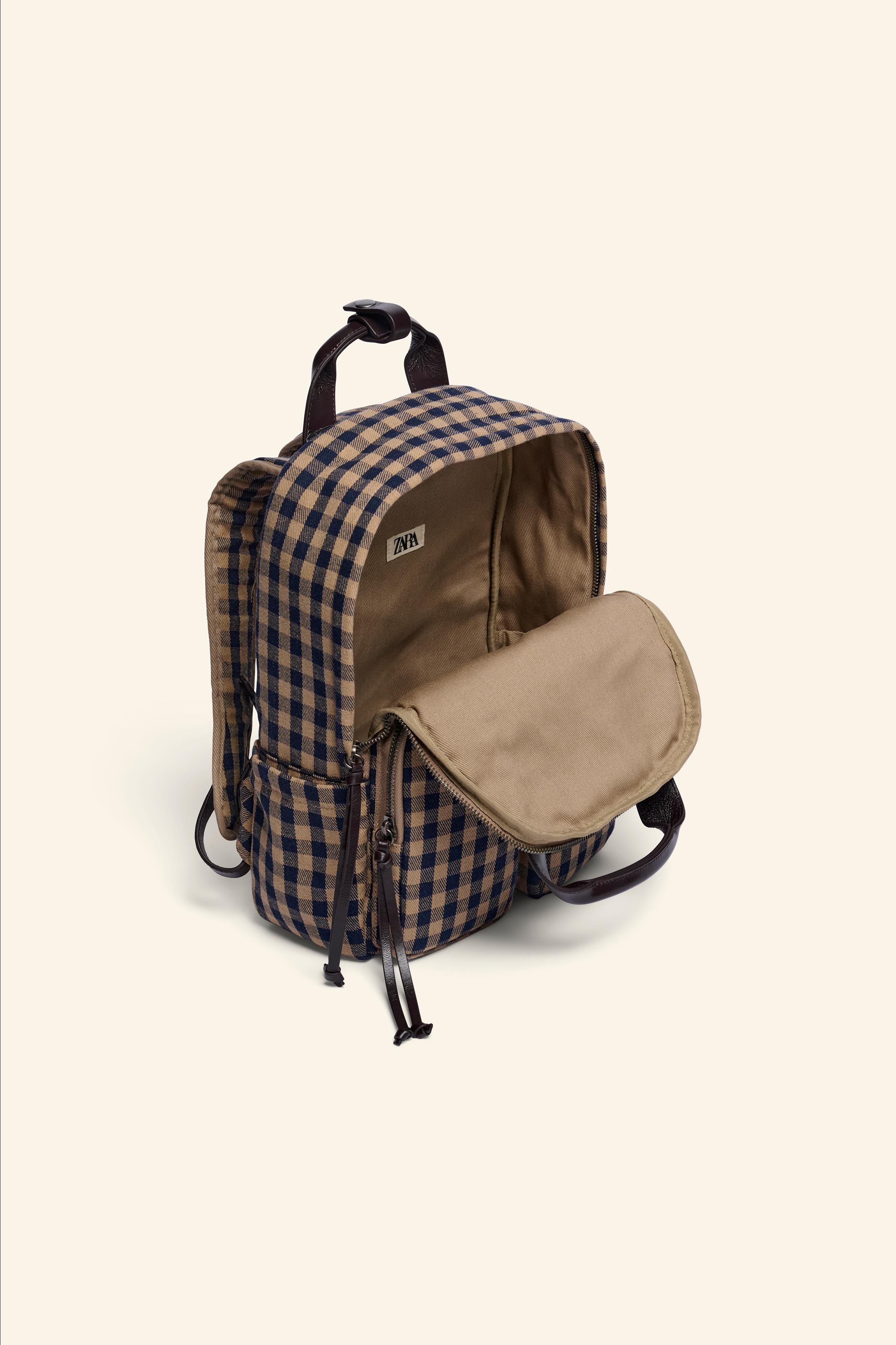 Gingham backpack best sale