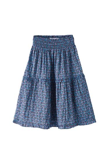 FLORAL MIDI SKIRT