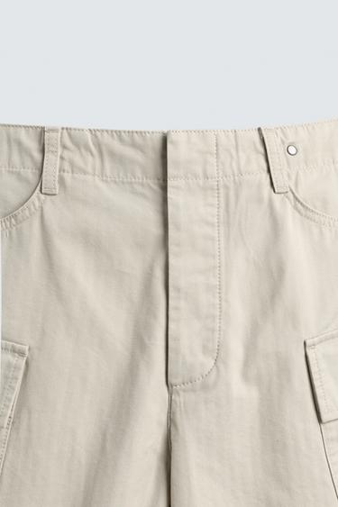 BERMUDA CARGO REGULAR FIT CHEVRONS - Sable de Zara - Image 8
