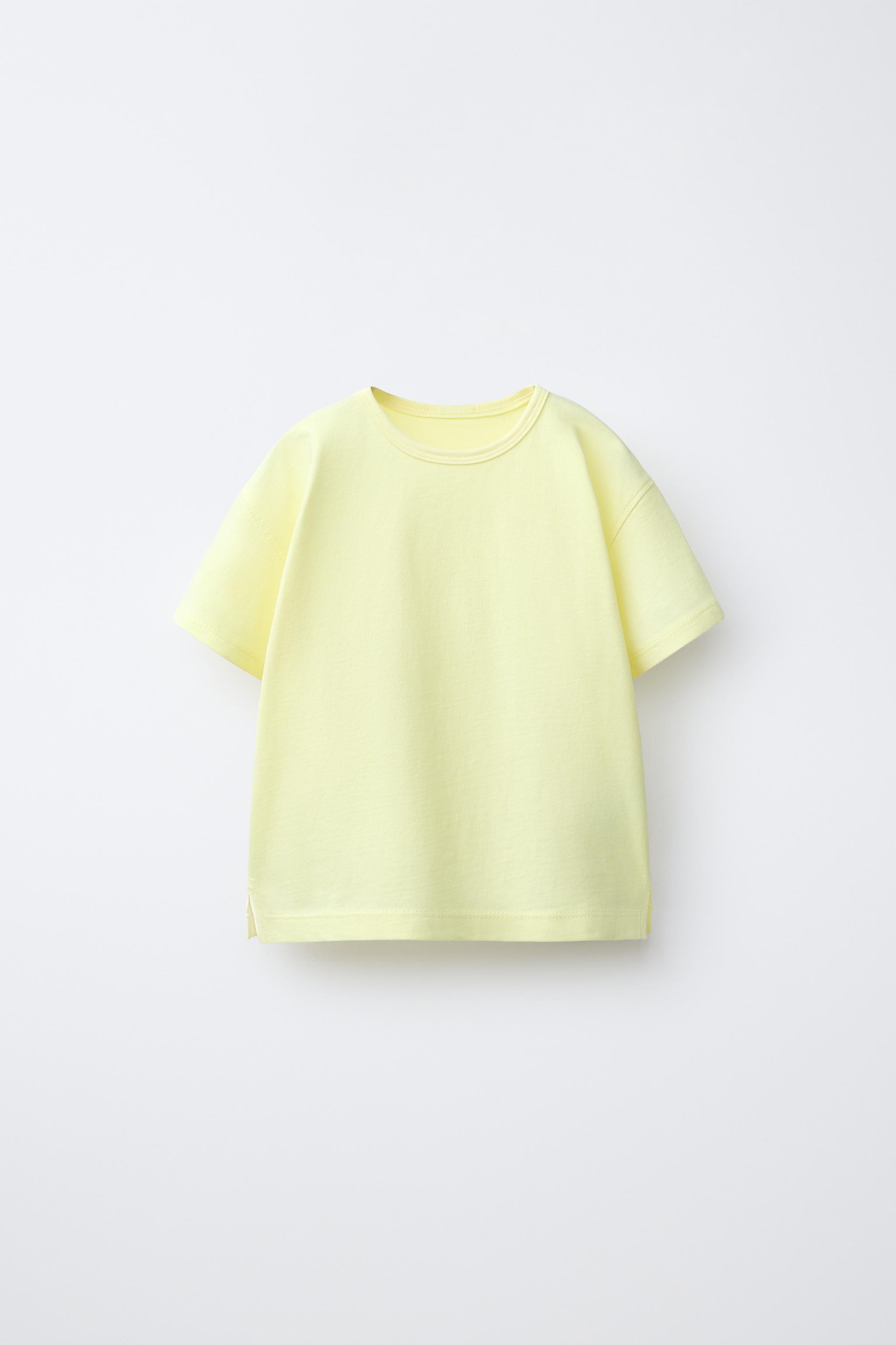 PLAIN T-SHIRT — Yellow