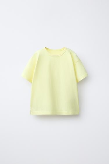 PLAIN T-SHIRT - Yellow by Zara