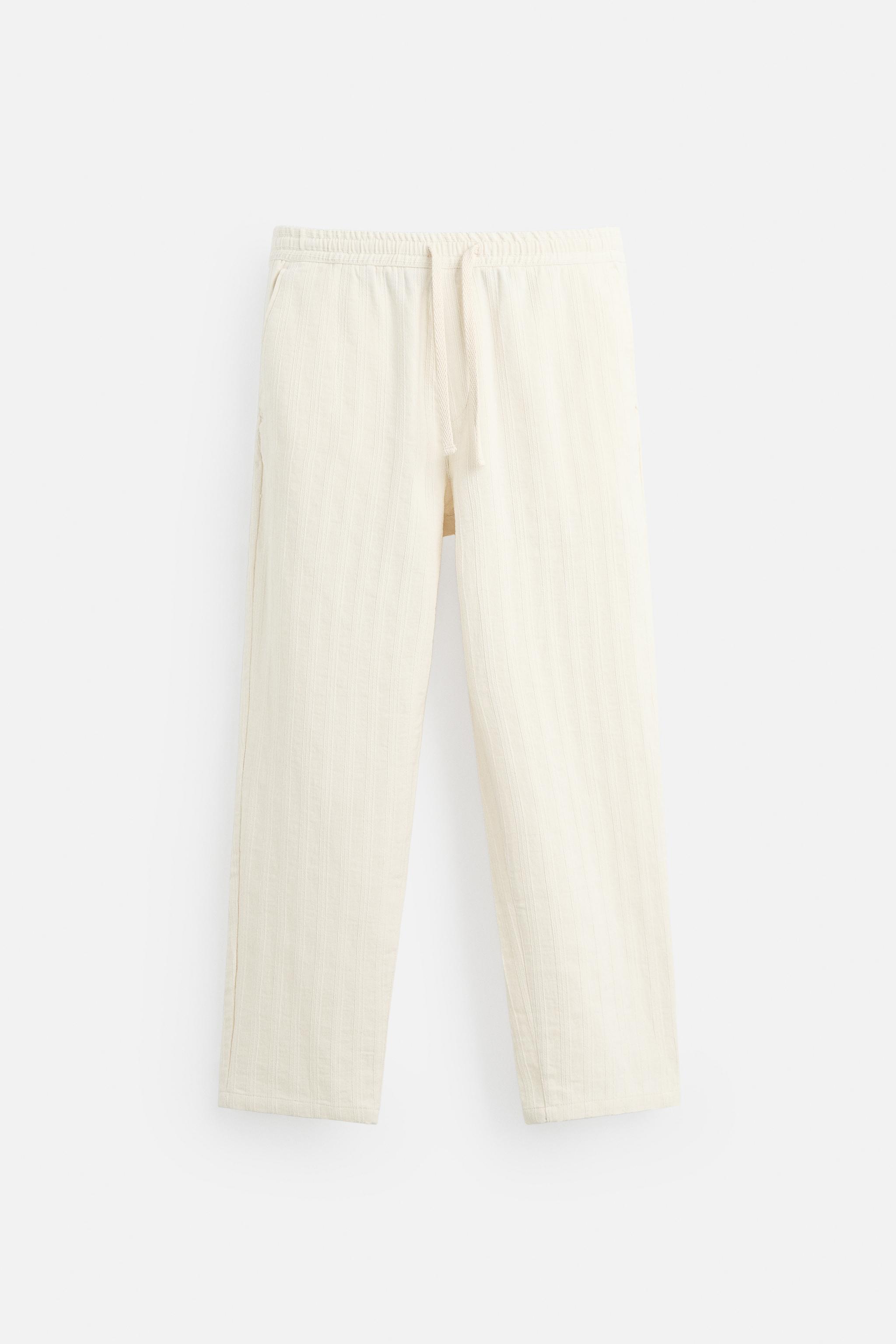STRIPED JACQUARD PANTS