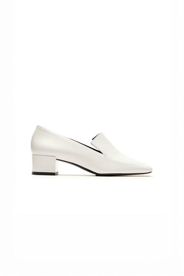 Leather heel loafers - LIMITED EDITION — White 1