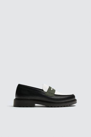 PENNY LOAFERS - Green by Zara