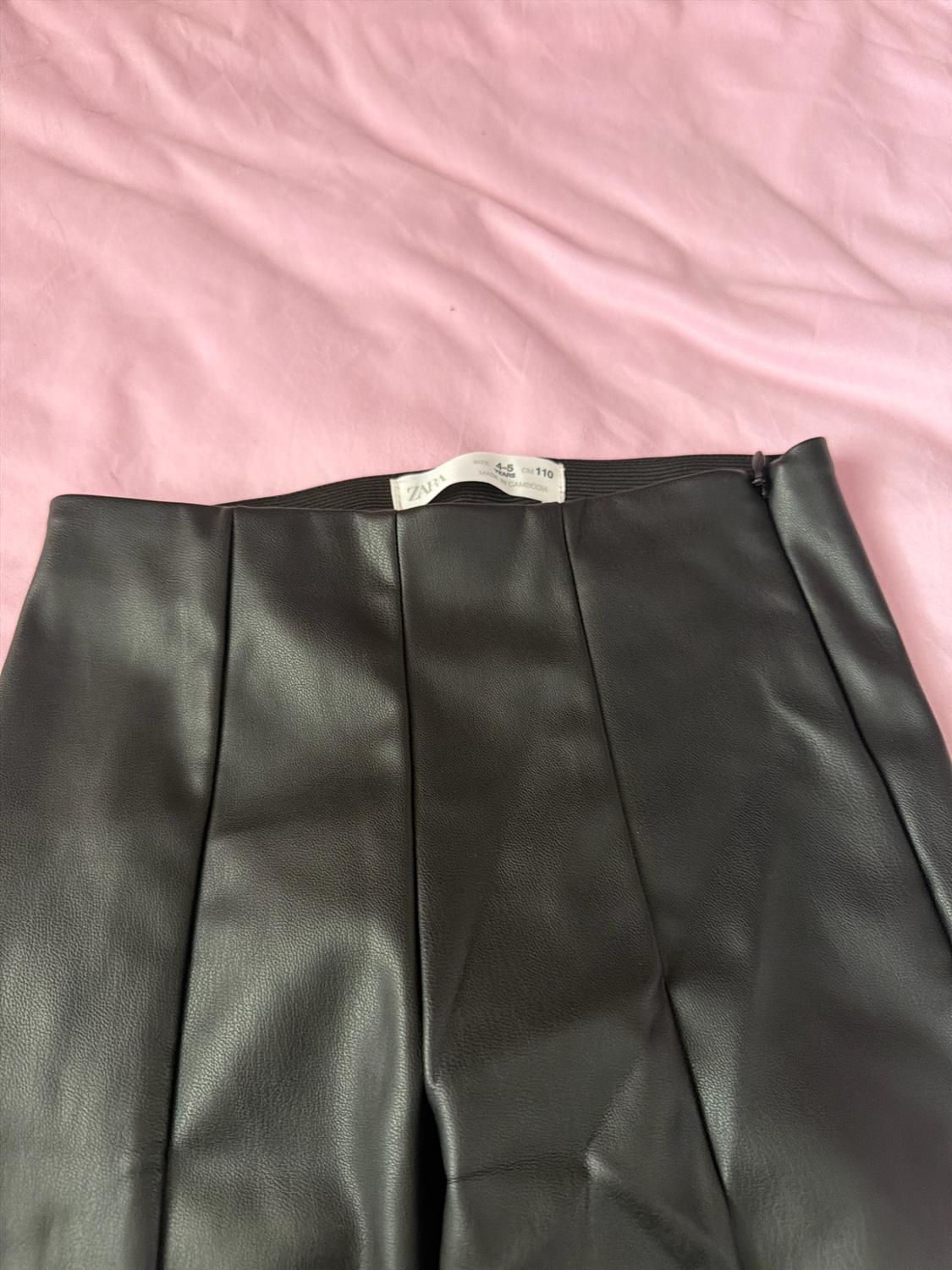 FAUX LEATHER FLARED LEGGINGS - Image 3