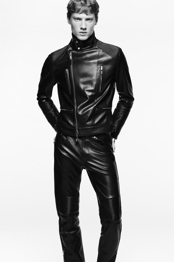 LUDOVIC DE SAINT SERNIN x ZARA LEATHER BIKER JACKET