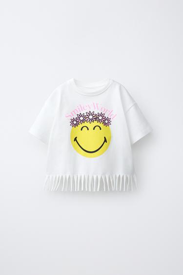 ΜΠΛΟΥΖΑ ΜΕ ΚΡΟΣΣΙΑ SMILEYWORLD ® - Σπασμένο λευκό του Zara - Εικόνα 0