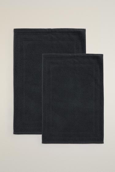 COTTON BATH MAT - Anthracite grey by Zara - Image 0