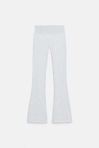 FLARE FLEECE TROUSERS - Grey marl by Zara