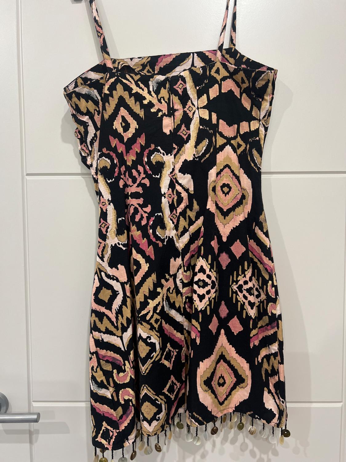 PRINTED MINI DRESS WITH COINS - Image 3