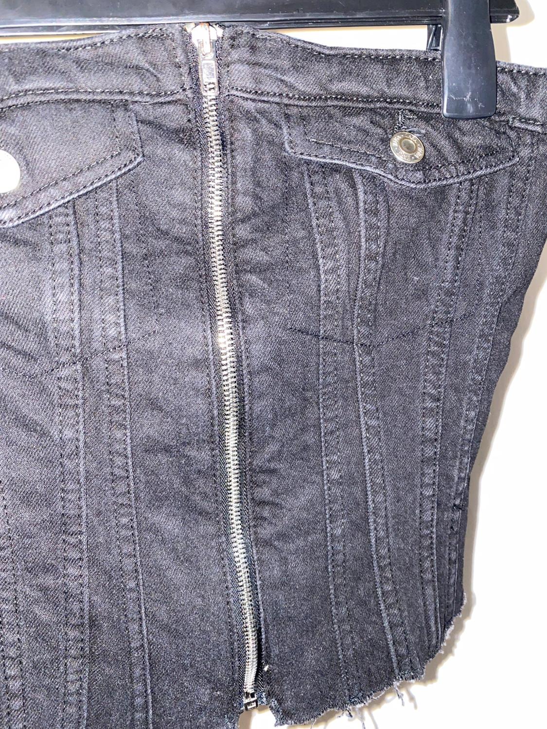 DENIM TRF CORSETRY-INSPIRED TOP