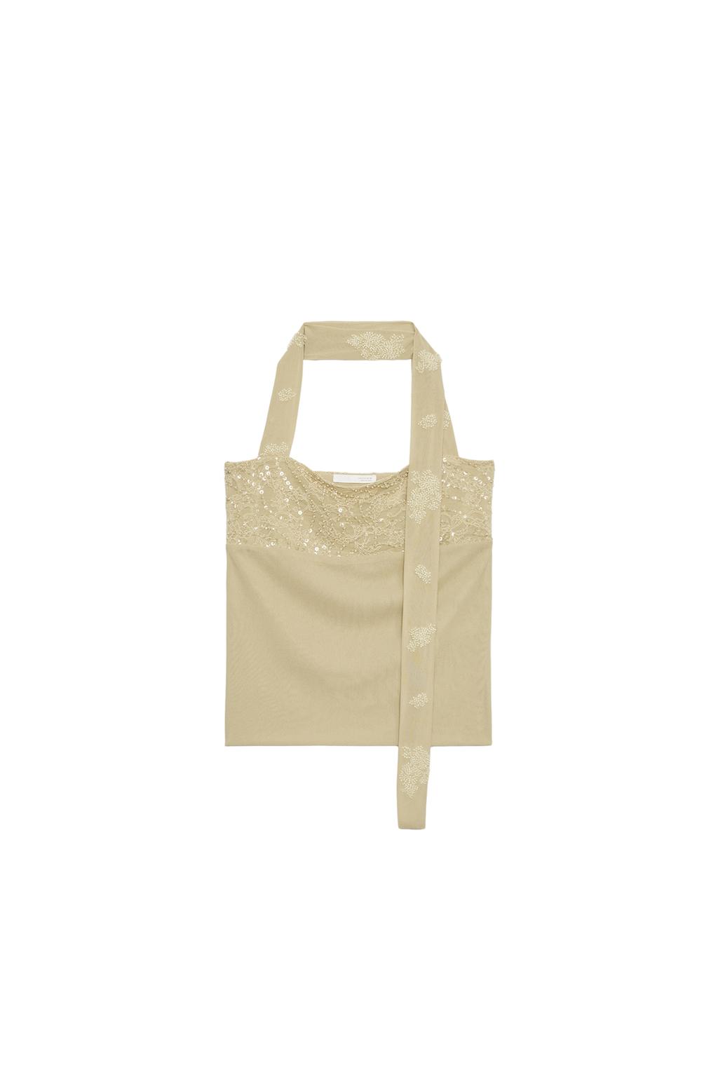EMBROIDERED HALTER TOP - image 3