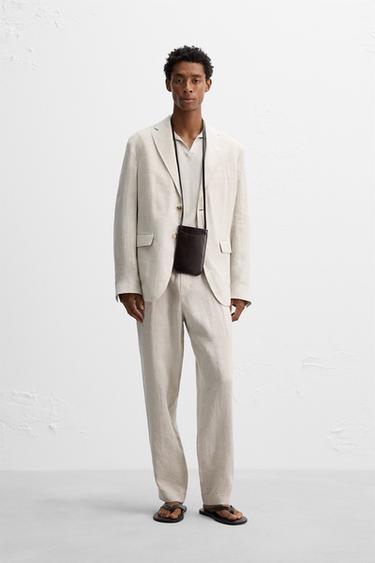 Zara Kum - %100 KETEN TAKIM BLAZER