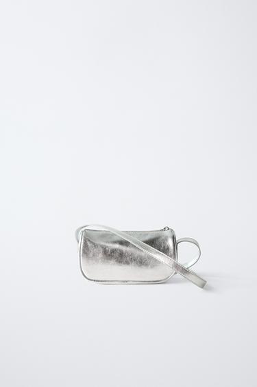 SAC BANDOULIÈRE MÉTALLISÉ - Argent de Zara - Image 4