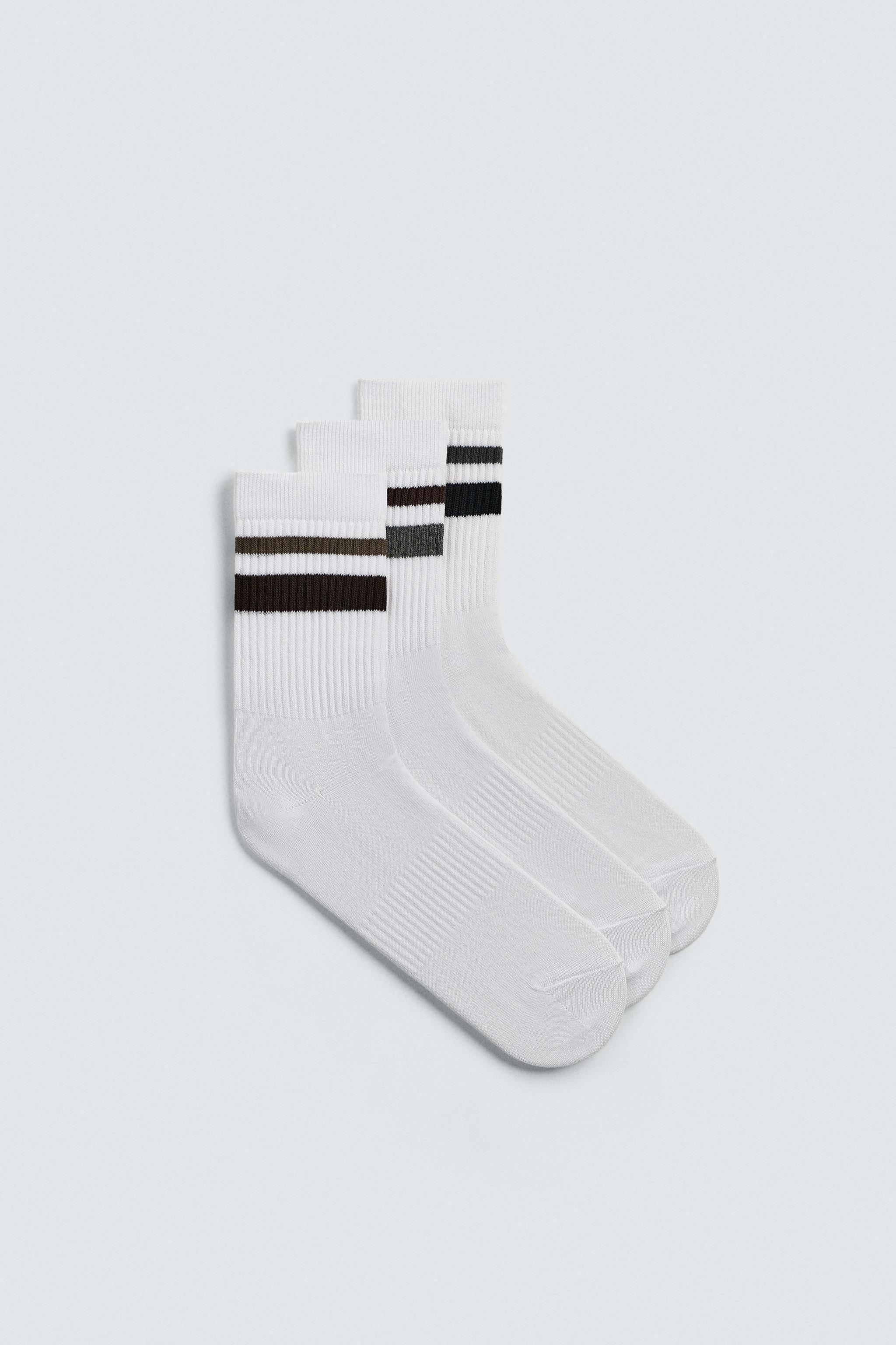 LOT DE 3 CHAUSSETTES À BANDES