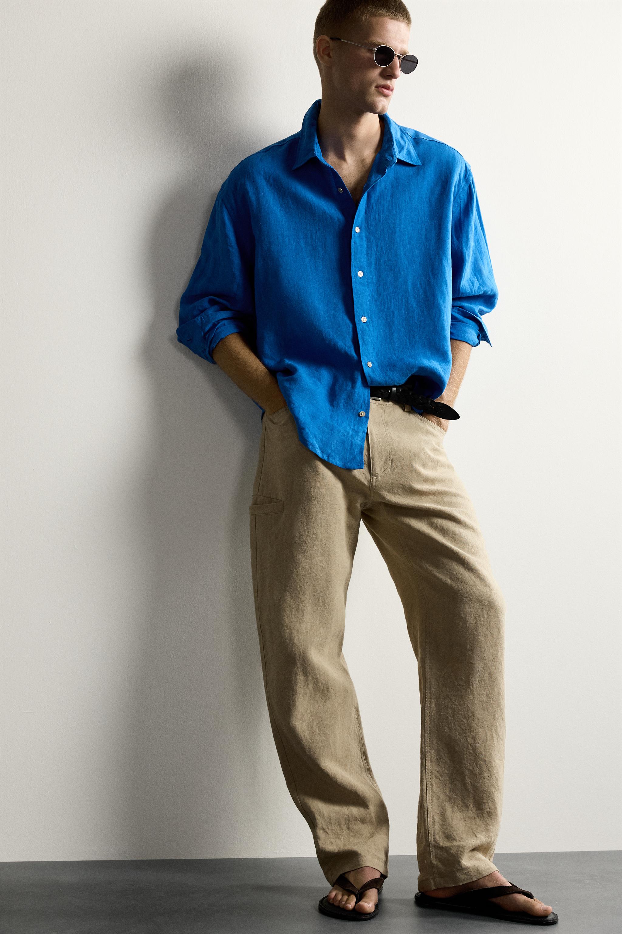 100% LINEN RELAXED FIT SHIRT