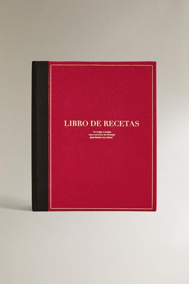 LIBRO RECETAS NAVIDAD - Rojo de Zara