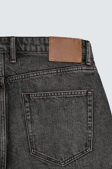 RELAXED FIT DENIM BERMUDA SHORTS - Dark grey by Zara - Image 9