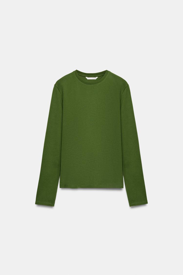 long sleeve interlock T-shirt