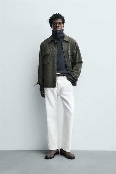 SOBRECAMISA ESTRUCTURA CONFORT - Verde oscuro de Zara