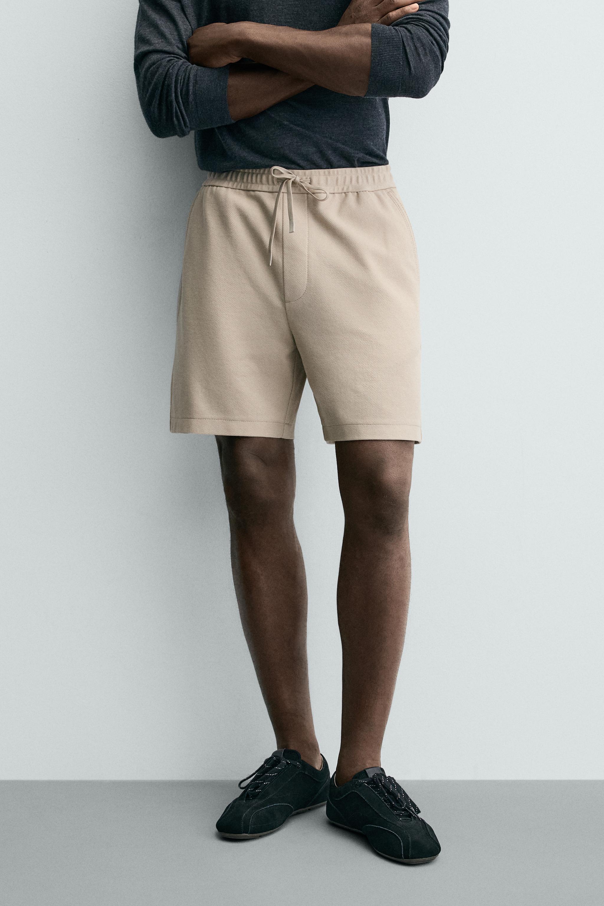 Детские шорты Zara COMFORT TEXTURED SHORTS — фото 2
