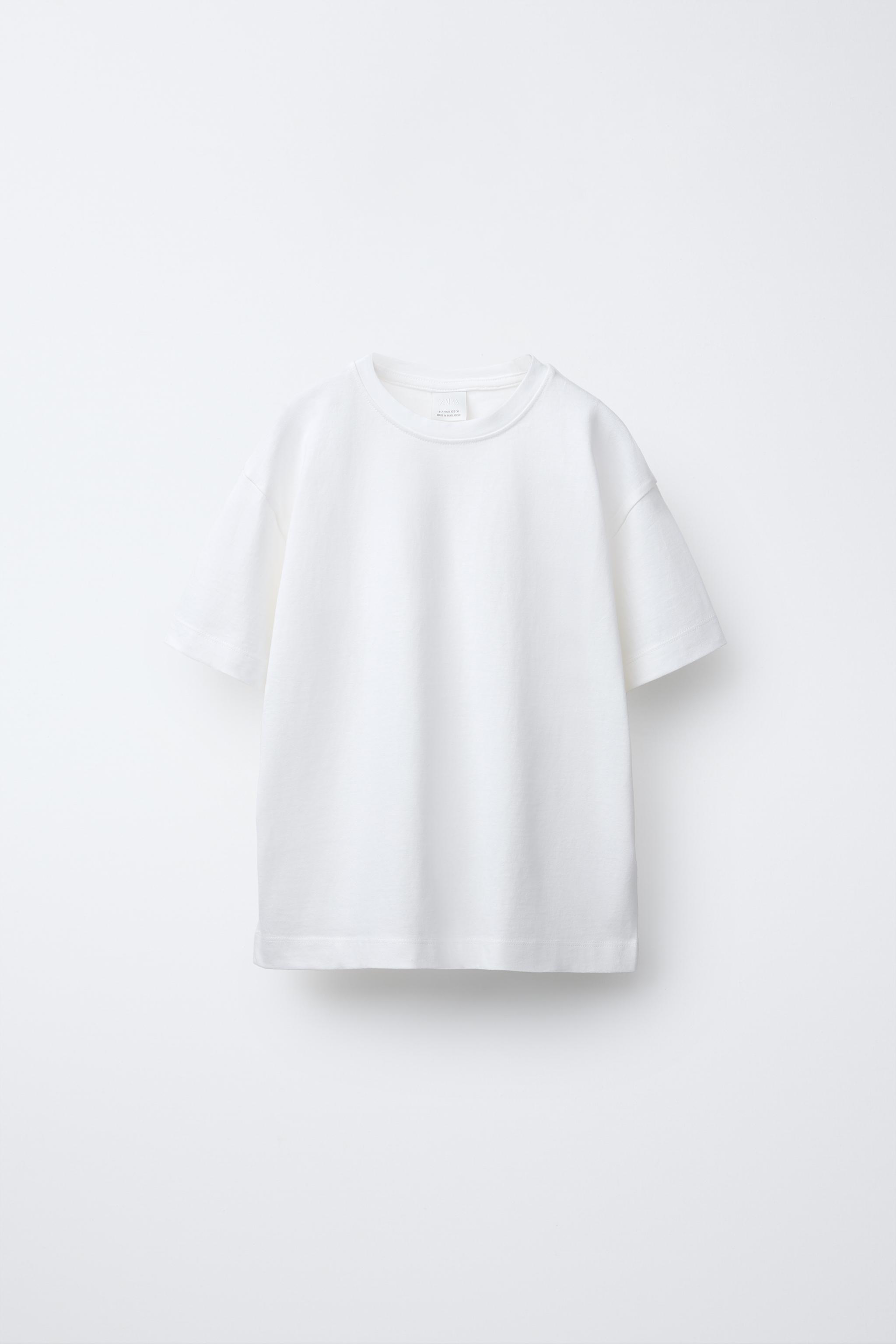 T Shirt Blanc Zara Femme Chic ZARA T-shirt Court Blanc FEMME H&M