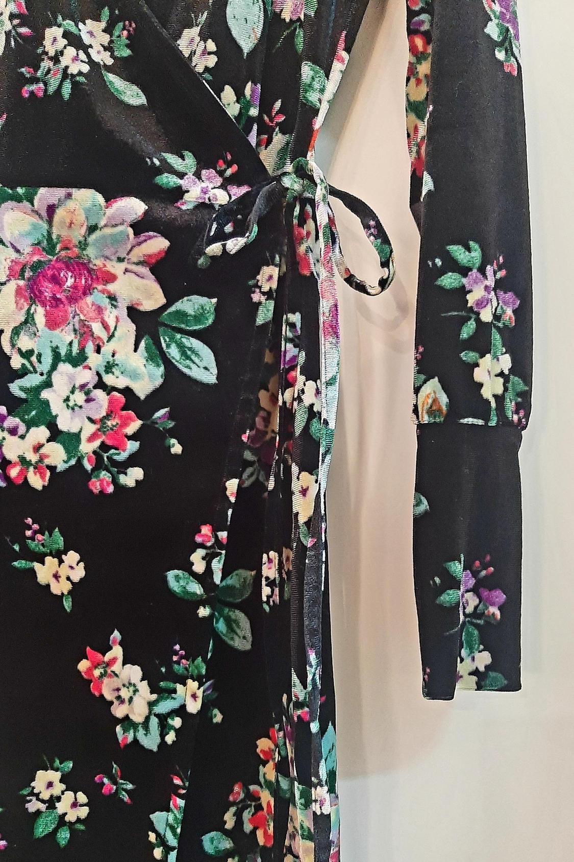 VESTIDO TERCIOPELO ESTAMPADO FLORAL - Image 3