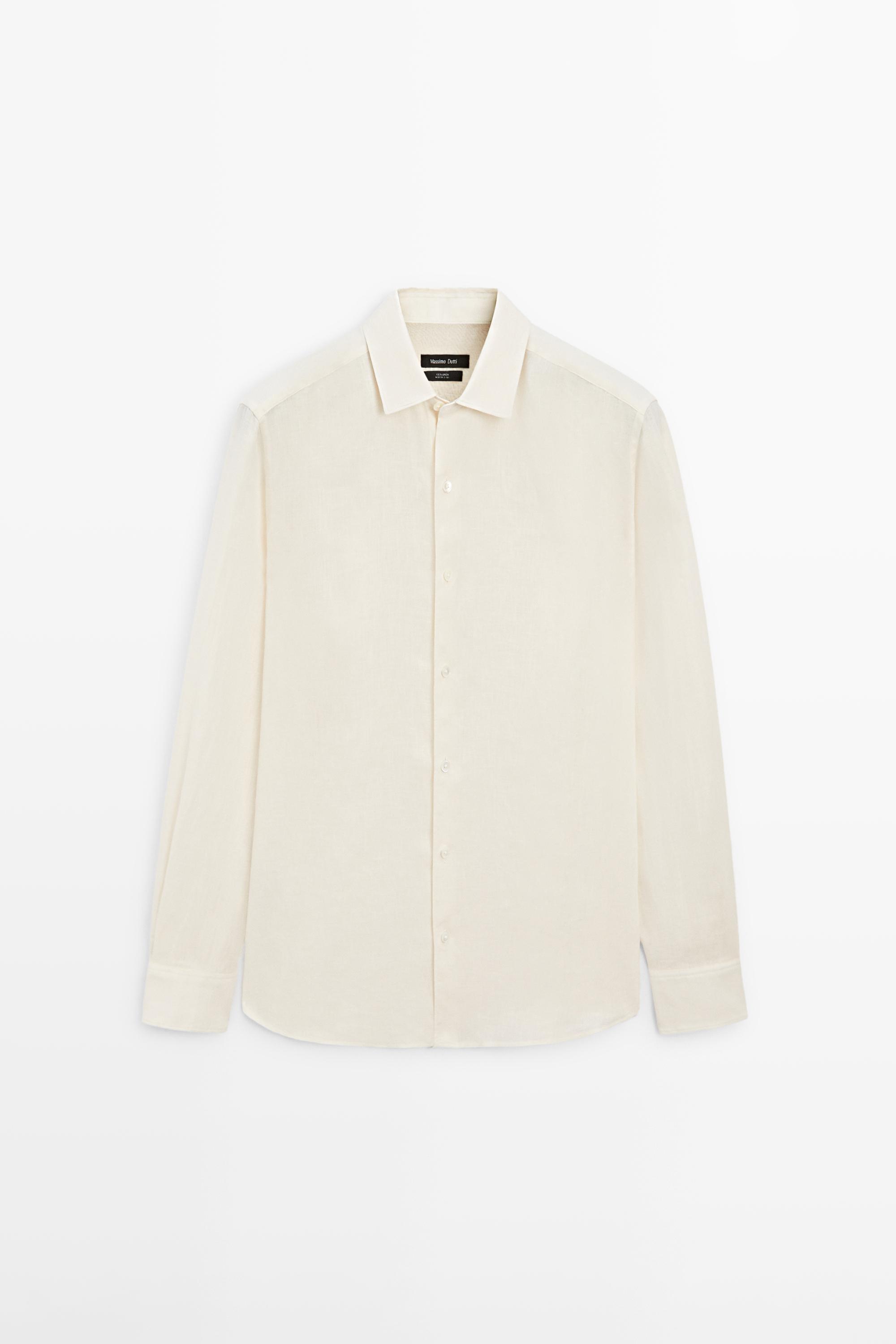 Extra fine regular fit linen shirt