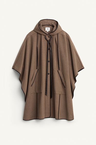 OVERSIZE-KAPPE MED ULD - LIMITED EDITION - sten fra Zara