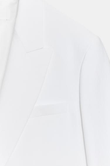 OVERSIZE DOUBLE-BREASTED BLAZER WITH SHOULDER PADS - White by Zara - Image 8