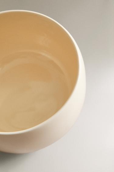 PLAIN DEEP STONEWARE MUG - Cream by Zara - Image 3