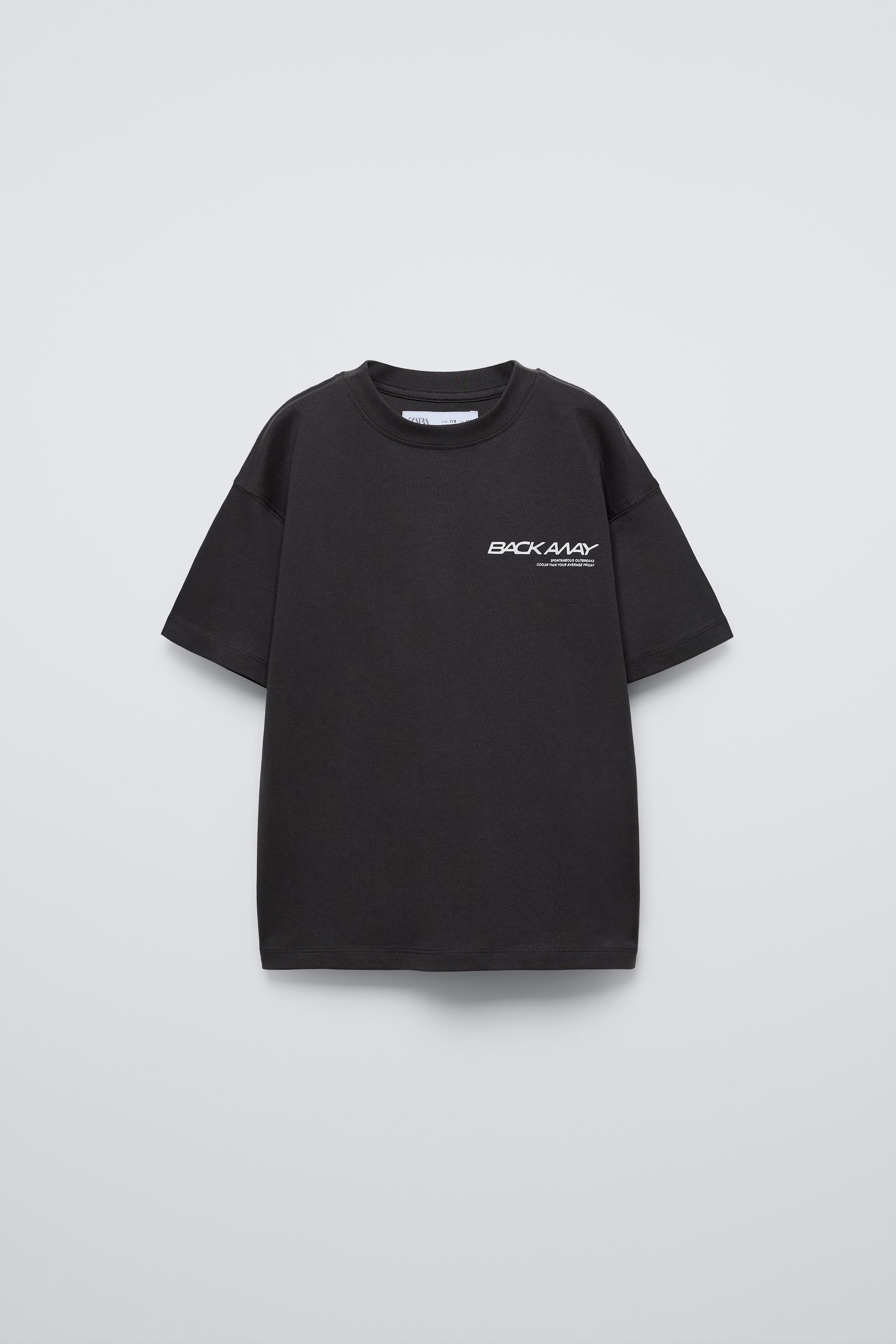 プリント Tシャツ - カーボングレー | ZARA Japan / 日本