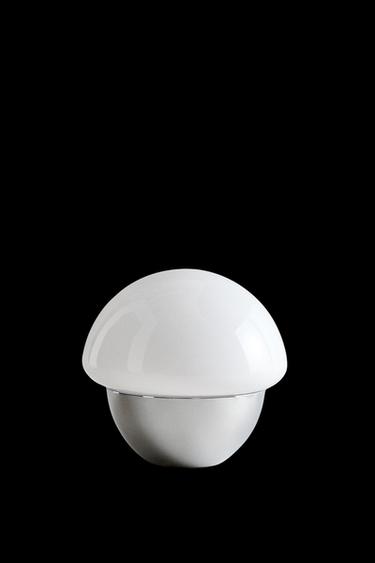 Zara LARGE OVAL TABLE LAMP - Silver - Image 0