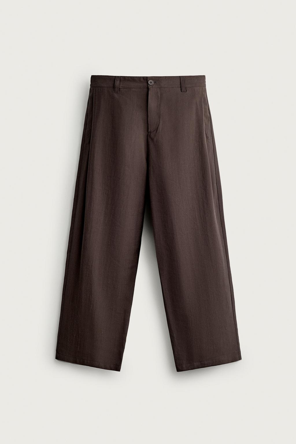 FLOWING TROUSERS WITH SIDE PLEATS
