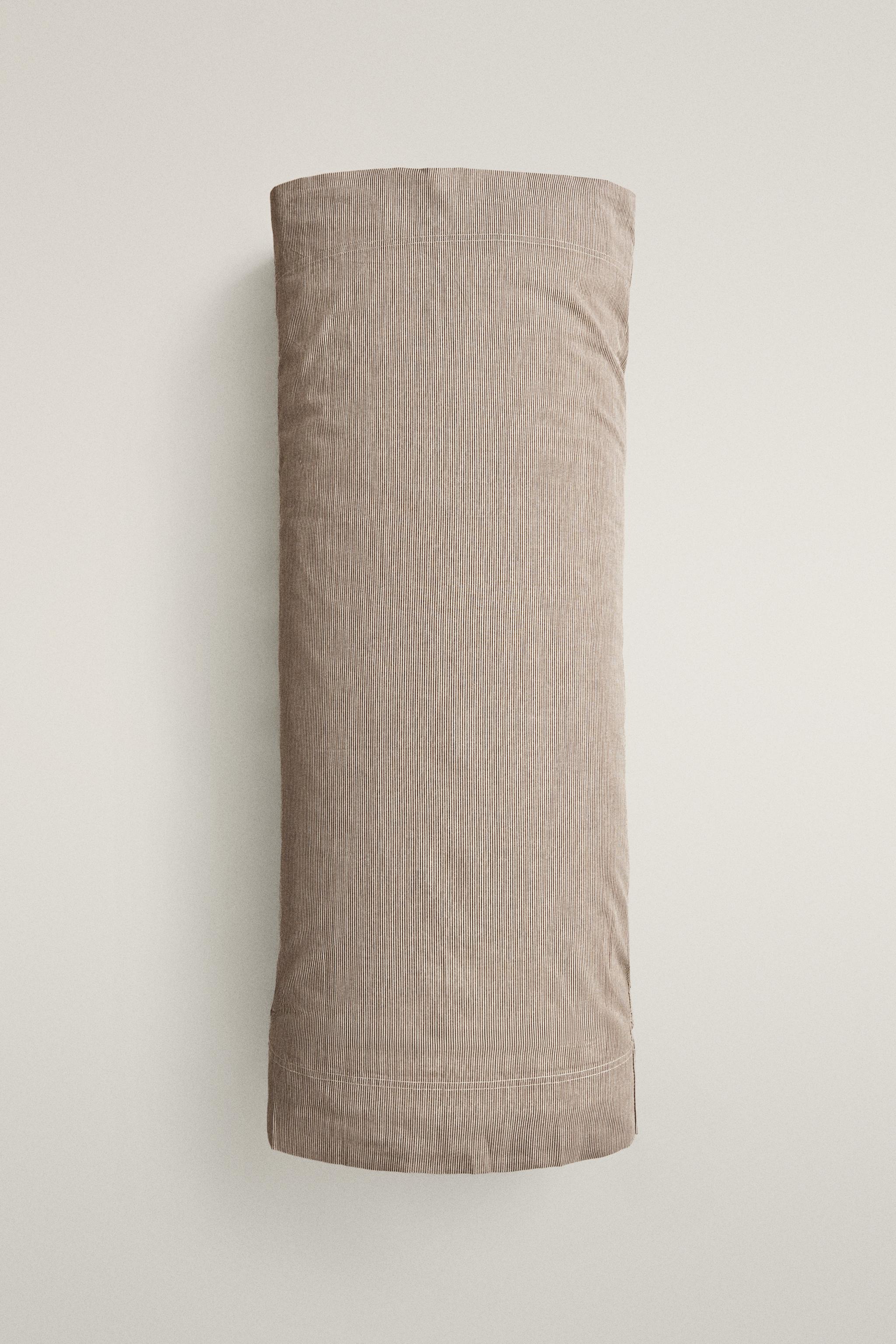 FADED STRIPED COTTON PILLOWCASE