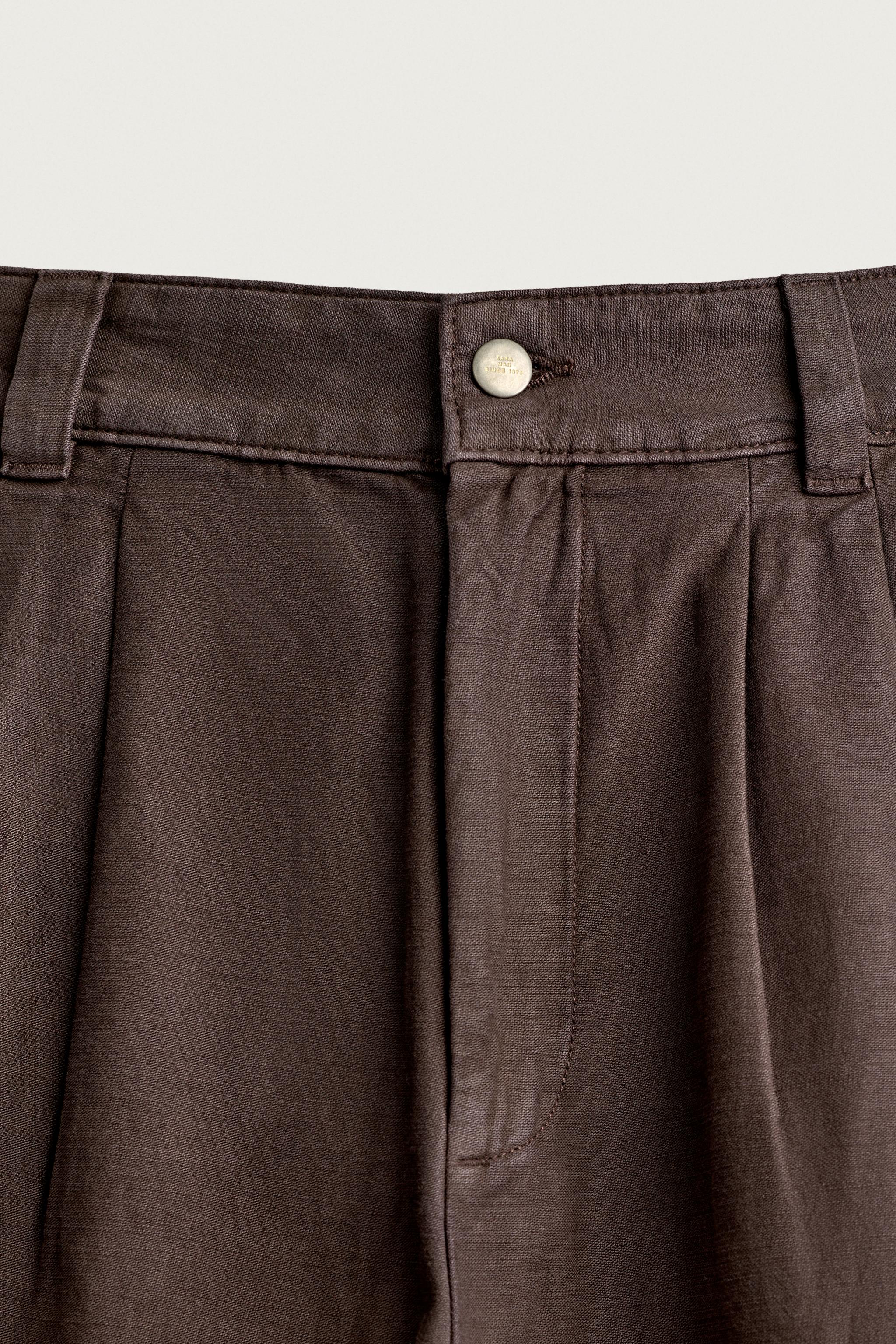 PANTALON CHINO RELAXED FIT À PLIS