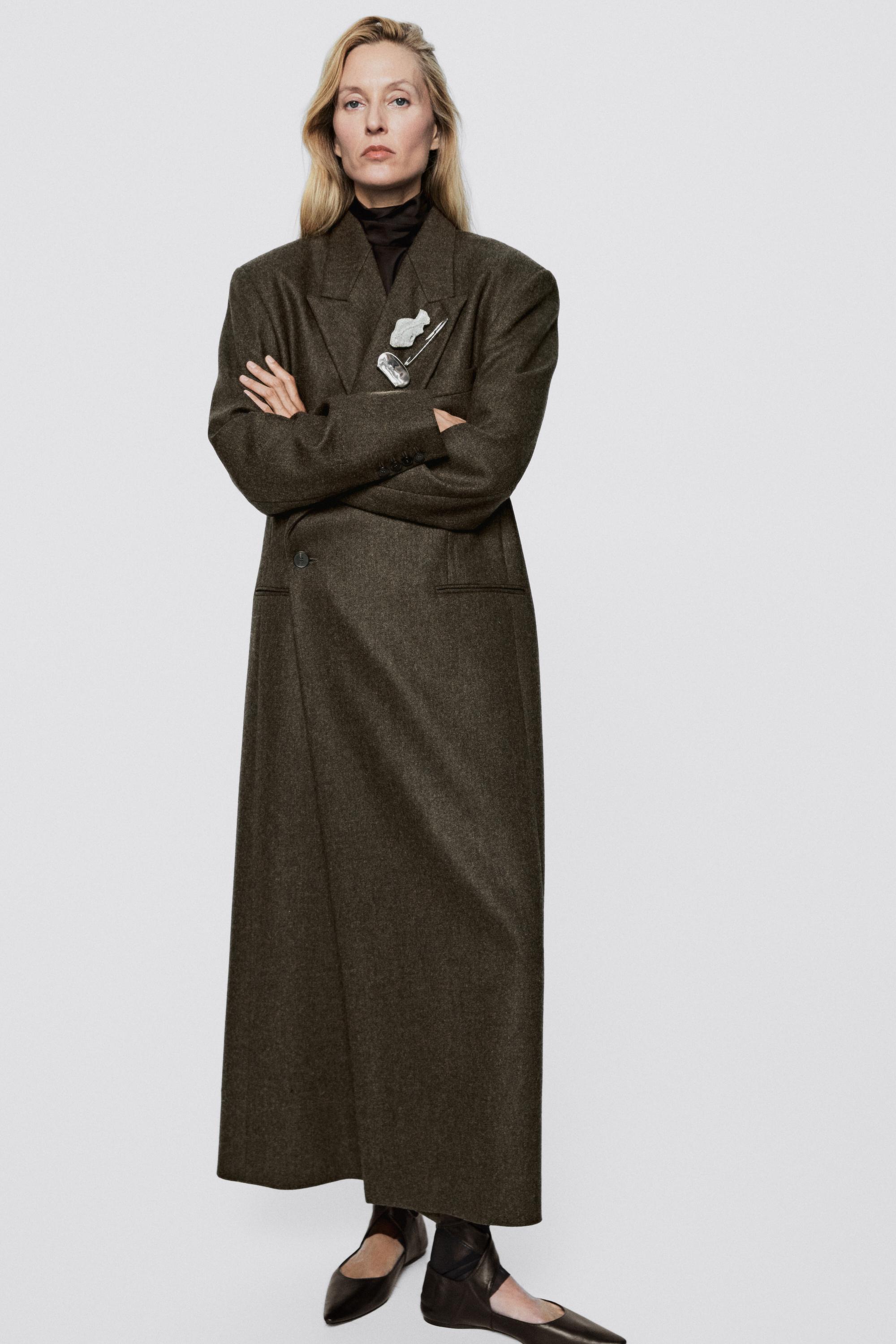 Oversize double-breasted long coat - LIMITED EDITION