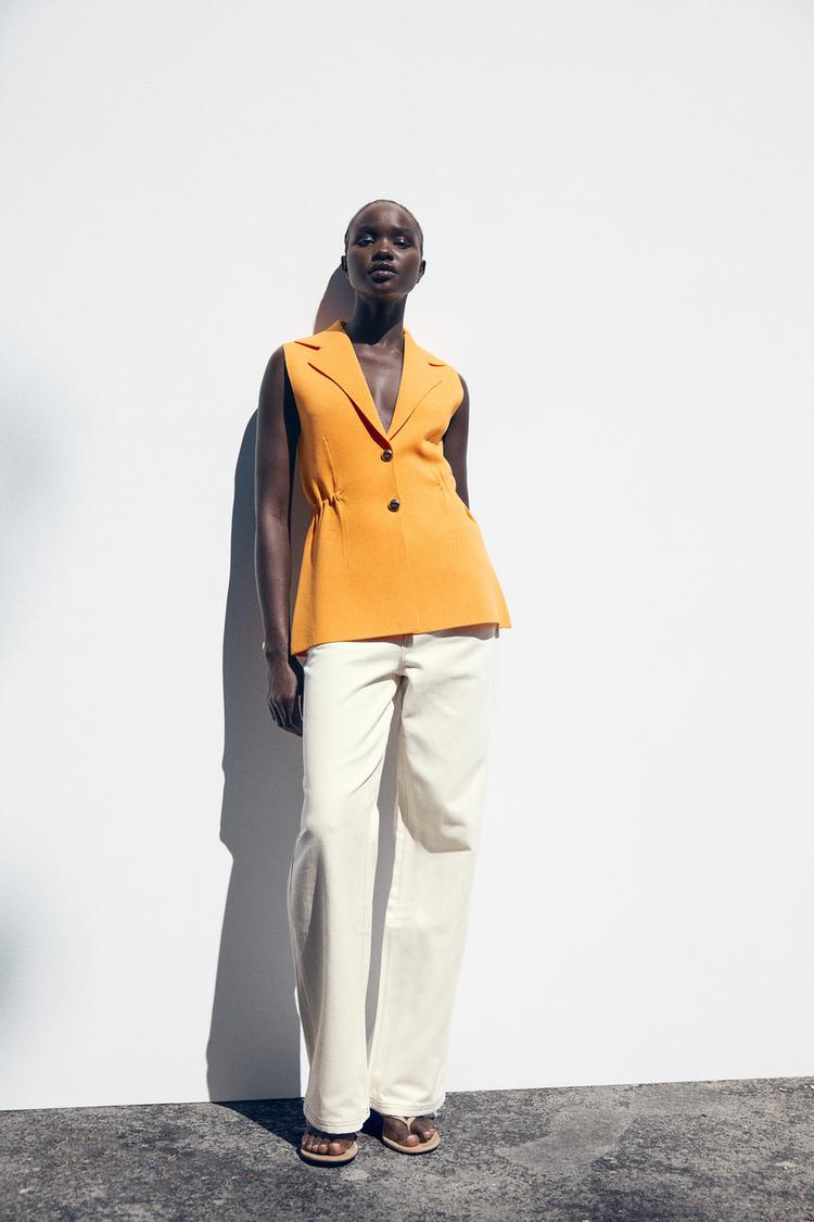 Ensemble Blazer Blazer Zara Sans Manche Veste Blazer Ensemble Jupe