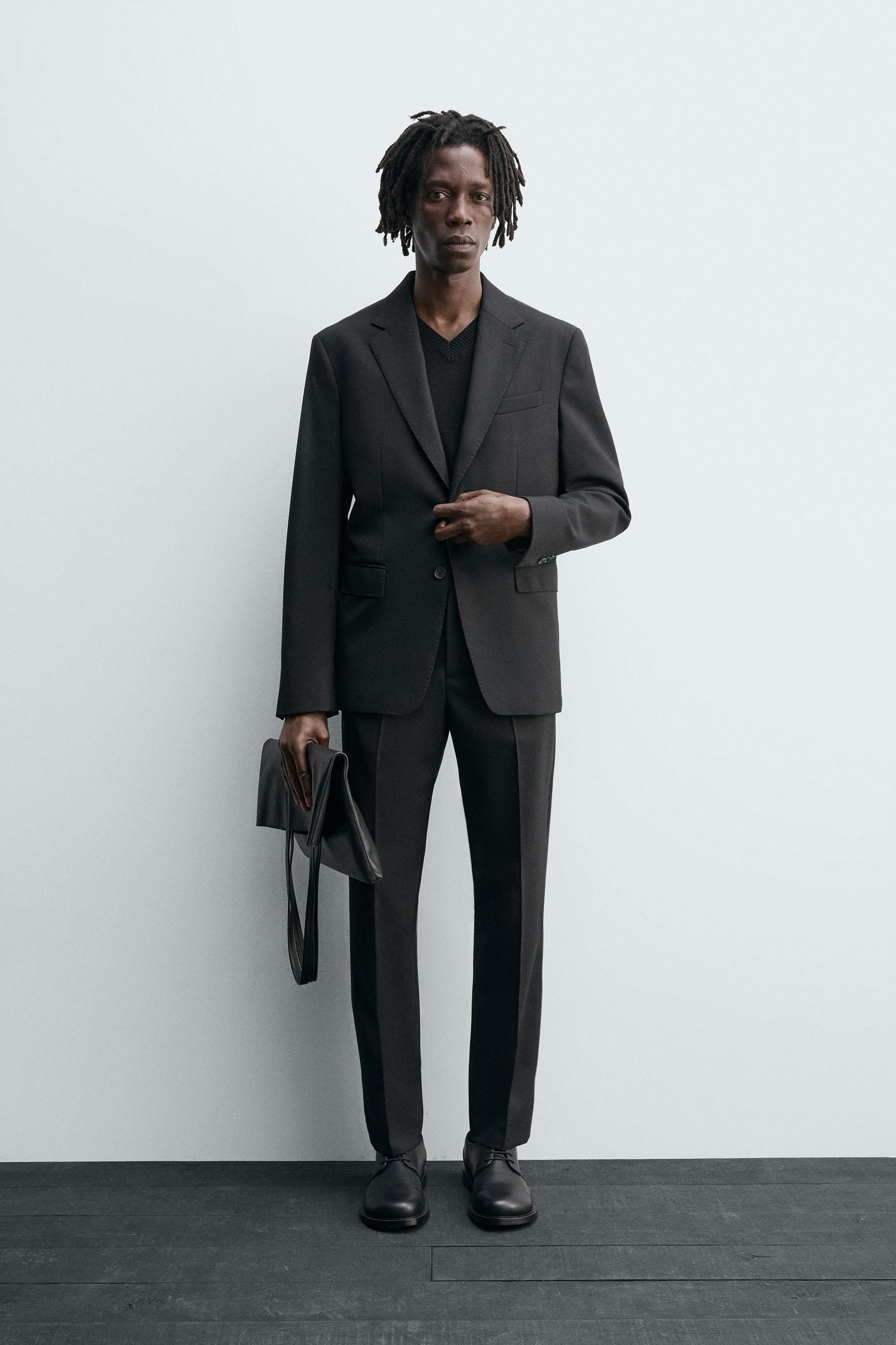 100% WOOL SUIT BLAZER