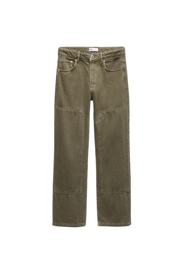 MID-RISE JEANS WITH PATCHES