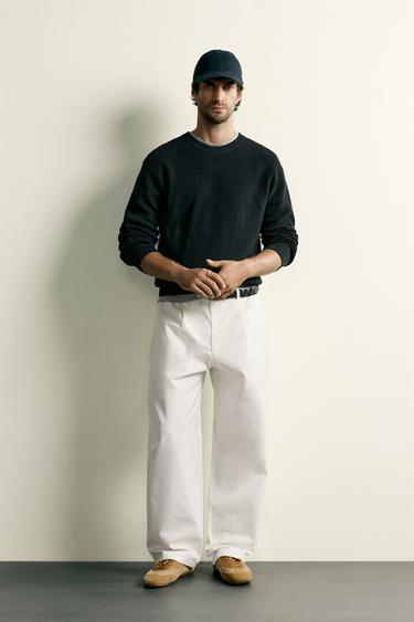 PURL KNIT REGULAR FIT JUMPER - Black by Zara