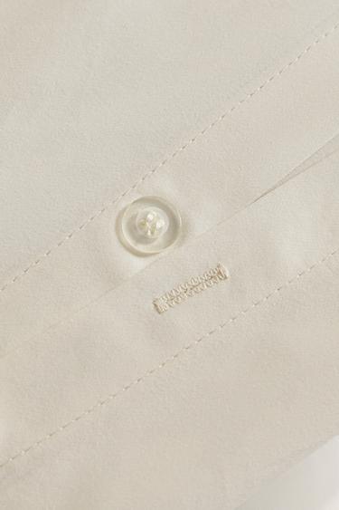 SATEEN DUVET COVER WITH TRIM - Burgundy by Zara - Image 3