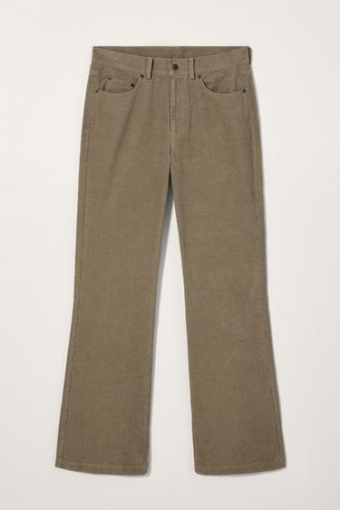 Zara FLARE FIT CORDUROY PANTS BOBBY GILLESPIE X ZARA - Beige
