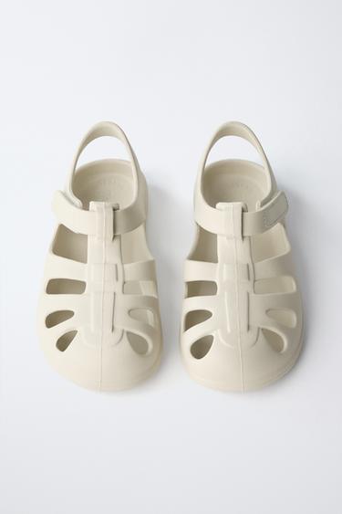 SANDALES STYLE PLAGE PIEDS NUS - Blanc écru de Zara - Image 7